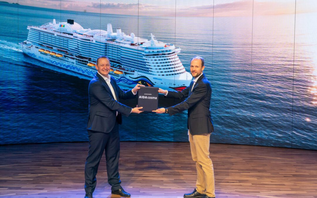 AIDA Cruises neemt nieuwe AIDAcosma in ontvangst