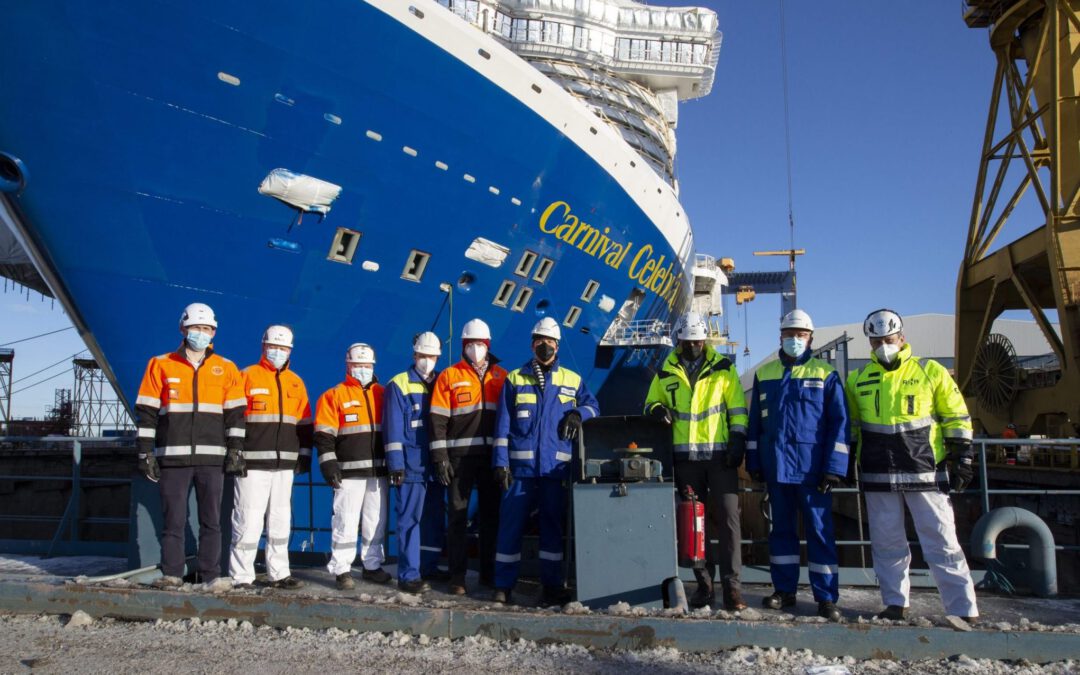 Carnival Celebration te water gelaten in Finland