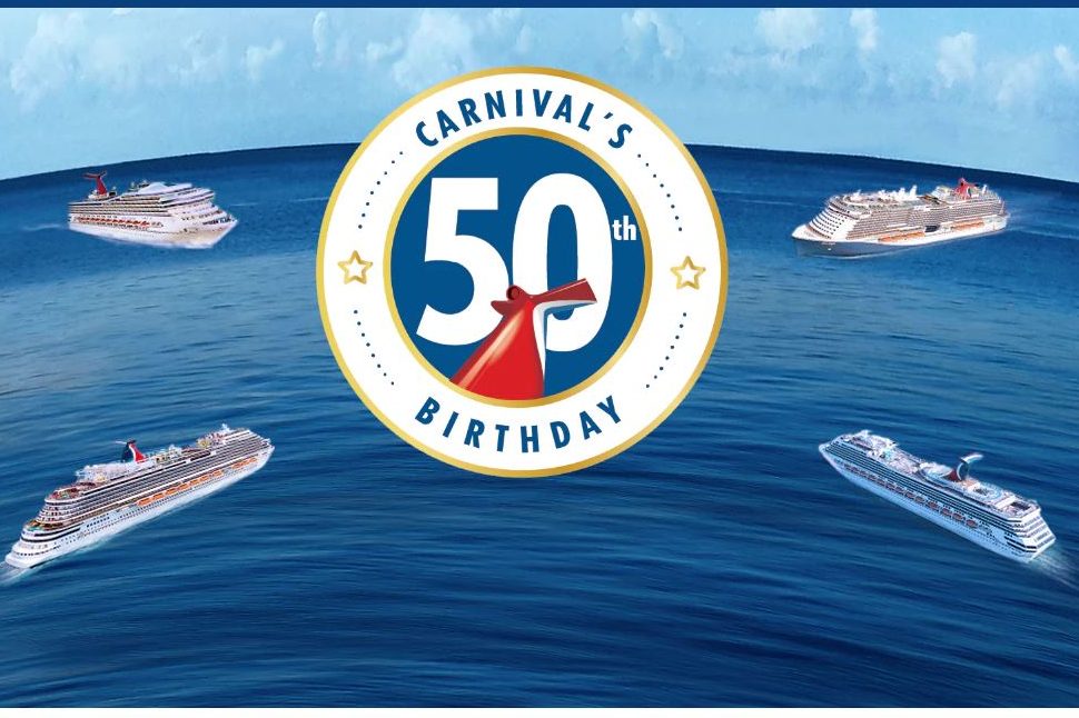 Carnival Cruise Line start 50e verjaardag met ‘Sailabration’ cruises