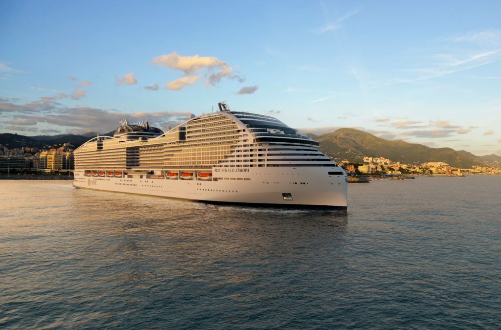 MSC World Europa wordt groenste en meest efficiënte schip in de vloot van MSC Cruises
