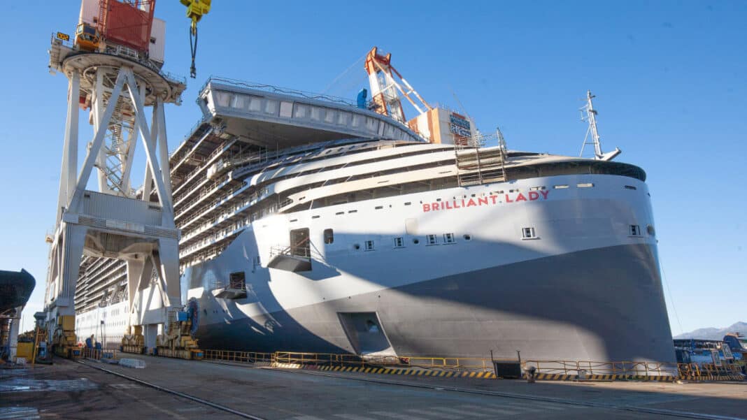Virgin’s Brilliant Lady uitgedokt bij Fincantieri